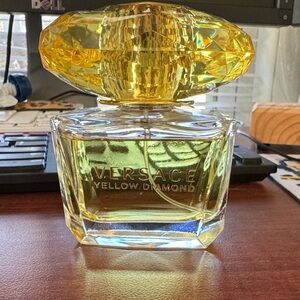 Versace Yellow Diamond Fragrance with Gold Accents
